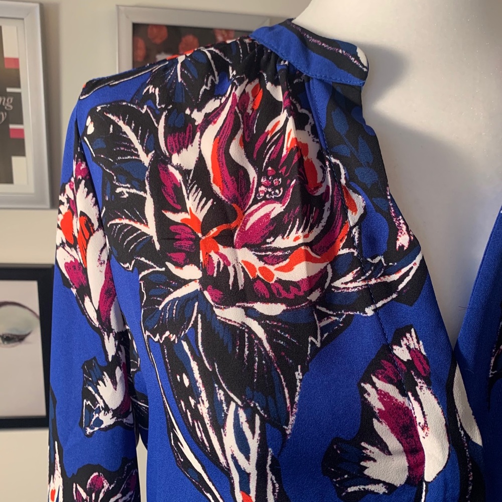 Floral Printed Button Up Top